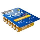 VARTA BV-LL 12 AAA Batteria monouso Mini Stilo AAA Alcalino Batteria monouso, Mini Stilo AAA, Alcalino, 1,5 V, 12 pz, Blu, Giallo