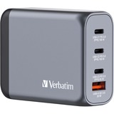 Verbatim GNC-100 Universale Nero, Grigio AC Ricarica rapida Interno, Caricabatterie grigio, Interno, AC, 20 V, Nero, Grigio