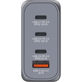 Verbatim GNC-100 Universale Nero, Grigio AC Ricarica rapida Interno, Caricabatterie grigio, Interno, AC, 20 V, Nero, Grigio