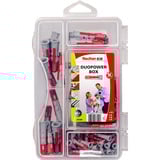 fischer DuoPower-Box mini, Tassello grigio chiaro/Rosso