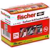 fischer EasyHook Angolo DuoPower 6x30, Tassello bianco