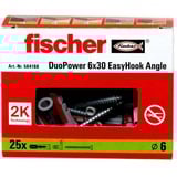 fischer EasyHook Angolo DuoPower 6x30, Tassello bianco