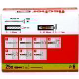 fischer EasyHook Angolo DuoPower 6x30, Tassello bianco