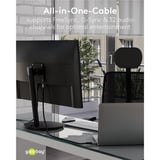 goobay Plus Cavo DisplayPort 2.0/2.1, 16K @ 60Hz, 80 Gbit/s grigio