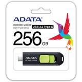 ADATA UC300 unità flash USB 256 GB USB tipo-C 3.2 Gen 1 (3.1 Gen 1) Nero, Verde, Chiavetta USB Nero/Verde, 256 GB, USB tipo-C, 3.2 Gen 1 (3.1 Gen 1), 100 MB/s, Lamina di scorrimento, Nero, Verde