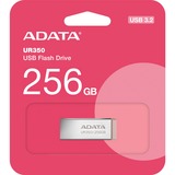 ADATA UR350 unità flash USB 256 GB USB tipo A 3.2 Gen 1 (3.1 Gen 1) Marrone, Acciaio inox, Chiavetta USB nichel/marrone, 256 GB, USB tipo A, 3.2 Gen 1 (3.1 Gen 1), Senza coperchio, 3,5 g, Marrone, Acciaio inox
