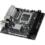 ASRock B760M-ITX/D4 WIFI, Scheda madre Nero/Argento