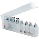 Ansmann 4000033 scatola batteria Trasparente, Contenitore batteria trasparente, Trasparente, 8x AA/AAA (CR123A,CR2)
