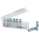 Ansmann 4000033 scatola batteria Trasparente, Contenitore batteria trasparente, Trasparente, 8x AA/AAA (CR123A,CR2)