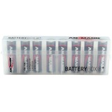 Ansmann 4000033 scatola batteria Trasparente, Contenitore batteria trasparente, Trasparente, 8x AA/AAA (CR123A,CR2)