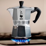 Bialetti Moka Express 3 Tazze argento, 0,2 L, Alluminio, Nero, 3 tazze, Alluminio, Moka Express, CE