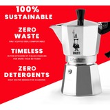 Bialetti Moka Express 3 Tazze argento, 0,2 L, Alluminio, Nero, 3 tazze, Alluminio, Moka Express, CE