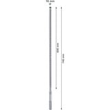 Bosch Expert Punta per martelli SDS Max-8X, Trapano Martello perforatore, Hammer drill bit, 1,6 cm, 740 mm, Cemento, Pietra, 60 cm