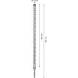 Bosch Expert Punta per martelli SDS plus-7X, Trapano Martello perforatore, Hammer drill bit, 1,6 cm, 465 mm, Cemento, Pietra, 40 cm