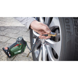 Bosch Universal Pump 18V pompa ad aria elettrica 10,3 bar 30 l/min, Pompa di aria verde/Nero, Bicicletta, Auto, Universale, 10,3 bar, 30 l/min, Verde, Plastica, Gomma, 0 - 150 psi
