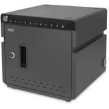 Digitus Armadio di ricarica desktop mobile, 10 stazioni di ricarica, per tablet fino a 14", Stazione di ricarica Nero