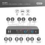 Digitus Switch KVM HDMI 2x1 Nero