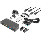 Digitus Switch KVM HDMI 2x1 Nero