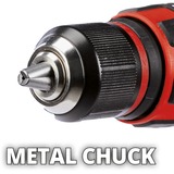 EINHELL Trapano avvitatore a percussione a batteria Power X-Change TE-CD 18/48 Li, 18Volt, Cordless Nero