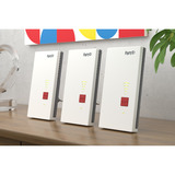 FRITZ! Set mesh 2700 confezione da 3, Ripetitore bianco/grigio, Repeater 2700, Ripetitore di rete, 125 Mbit/s, Wi-Fi, Collegamento ethernet LAN, Bianco
