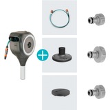 GARDENA Avvolgitubo per terrazza RollUp S, 15 metri grigio/Bianco