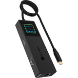 ICY BOX IB-DK4038-LCD, Docking station antracite