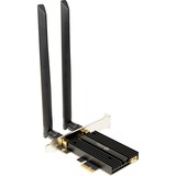 Inter-Tech DMG-36 Interno WLAN / Bluetooth 5400 Mbit/s Interno, Wireless, PCI Express, WLAN / Bluetooth, 5400 Mbit/s, Nero, Argento