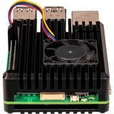 Joy-IT Custodia in alluminio per Raspberry Pi 5, Housing Nero