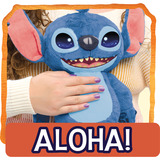 Just Play Disney Stitch - Many Moods Stitch, Peluche animali Personaggio, 3 anno/i, Interattivo, Sonoro, Stilo AA