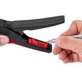 KNIPEX 12 42 195 , Pinza stripper Nero/Rosso