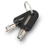 Kensington Lucchetto per laptop universale 3 in 1 con chiave, Serratura a combinazione Nero, 1,8 m, Chiave, Carbonio, Argento