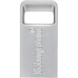 Kingston DataTraveler Micro unità flash USB 128 GB USB tipo A 3.2 Gen 1 (3.1 Gen 1) Argento argento, 128 GB, USB tipo A, 3.2 Gen 1 (3.1 Gen 1), 200 MB/s, Senza coperchio, Argento