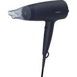 Philips 3000 series Asciugacapelli nero con accessorio ThermoProtect BHD360/20 Nero/Blu chiaro, dC, Blu marino, Anello di sospensione, 1,8 m, 2100 W, 220-240 V