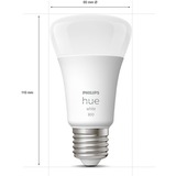 Philips Hue Philips Hue White 2 Lampadine Smart E27 60 W, Lampada a LED Philips Hue White 2 Lampadine Smart E27 60 W, Lampadina intelligente, Bianco, Bluetooth/Zigbee, LED integrato, E27, Bianco caldo