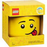 Room Copenhagen LEGO Testa Portaoggetti "Silly", grande, Scatola di immagazzinaggio giallo