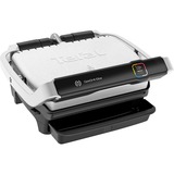 Tefal OptiGrill Elite GC750D30 Griglia di contatto argento/Nero, Nero, Acciaio inossidabile, Plastica, Rettangolare, Touch, 600 cm², 300 x 200 mm