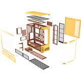 Thermaltake View 600 TG Butter Caramel, Torre grande telaio giallo
