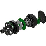 Thrustmaster T598-P Nero, Rosso USB Sterzo + Pedali Analogico/Digitale PC, PlayStation 4, PlayStation 5, Set simulatore Nero, Sterzo + Pedali, PC, PlayStation 4, PlayStation 5, Pulsante Modalità, Pulsante Menu, D-pad, Analogico/Digitale, Unità diretta, Cablato