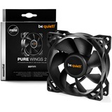 be quiet! Pure Wings 2 Case per computer Ventilatore 8 cm Nero Nero, Ventilatore, 8 cm, 1900 Giri/min, 19,2 dB, 26,3 pdc/min, 44,45 m³/h