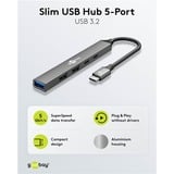 goobay 74460, Hub USB grigio