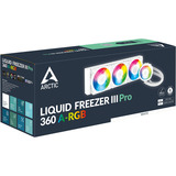 ARCTIC Liquid Freezer III Pro 360 A-RGB (White) Processore Kit di raffreddamento a liquido 12 cm Bianco 1 pz, Raffreddamento ad acqua bianco, Kit di raffreddamento a liquido, 12 cm, 131 m³/h, Bianco