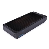 Alphacool 14441 parte e accessorio del sistema di raffreddamento del computer Radiatore Nero, Radiatore, Ottone, Rame, Acciaio, Nero, 1/4", 60 °C, 4 ventola(e)