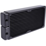 Alphacool 14441 parte e accessorio del sistema di raffreddamento del computer Radiatore Nero, Radiatore, Ottone, Rame, Acciaio, Nero, 1/4", 60 °C, 4 ventola(e)