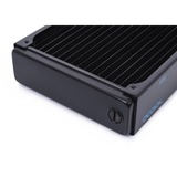 Alphacool 14441 parte e accessorio del sistema di raffreddamento del computer Radiatore Nero, Radiatore, Ottone, Rame, Acciaio, Nero, 1/4", 60 °C, 4 ventola(e)