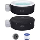 Bestway 60001 centro benessere e vasca idromassaggio Nero, Grigio, Bianco 669 L Rotondo, Piscina Nero, Nero, Grigio, Bianco, 669 L, Rotondo, 4 persona(e), 40 °C, 2 °C/h