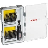 Bosch Set di cacciaviti con impugnatura, 1/4", 37 pezzi, Set di bit 