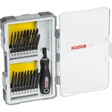 Bosch Set di cacciaviti con impugnatura, 1/4", 37 pezzi, Set di bit 