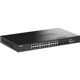 D-Link DGS-1530-28P/E switch di rete Gestito L2 Gigabit Ethernet (10/100/1000) Supporto Power over Ethernet (PoE) Nero, Interruttore Nero, Gestito, L2, Gigabit Ethernet (10/100/1000), Full duplex, Supporto Power over Ethernet (PoE), Montaggio rack