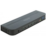 DeLOCK 11484 switch per keyboard-video-mouse (kvm) Nero, Switch KVM Nero, 7680 x 4320 Pixel, 8K Ultra HD, Nero