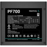 DeepCool PF700 alimentatore per computer 700 W 20+4 pin ATX ATX Nero Nero, 700 W, 220 - 240 V, 50 Hz, 100 W, 696 W, 100 W